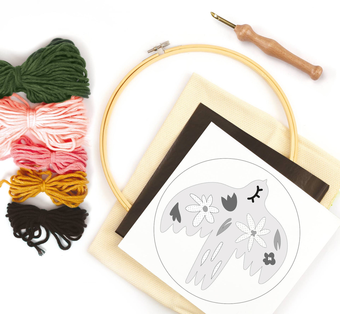 Kit de Punch Needle Pájaro