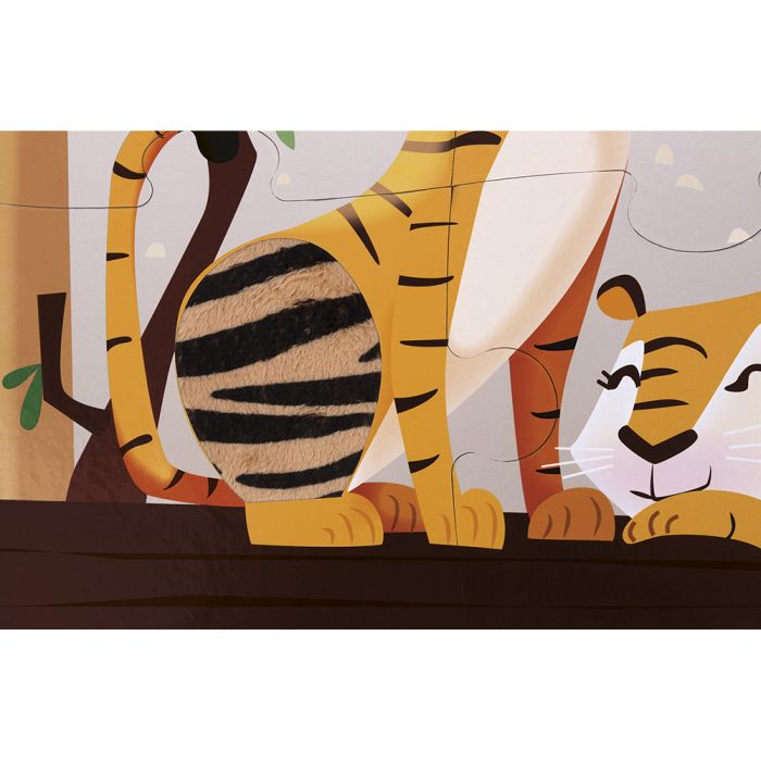 PUZLE TÁCTIL "UN DÍA EN EL ZOO" 20 PZAS.