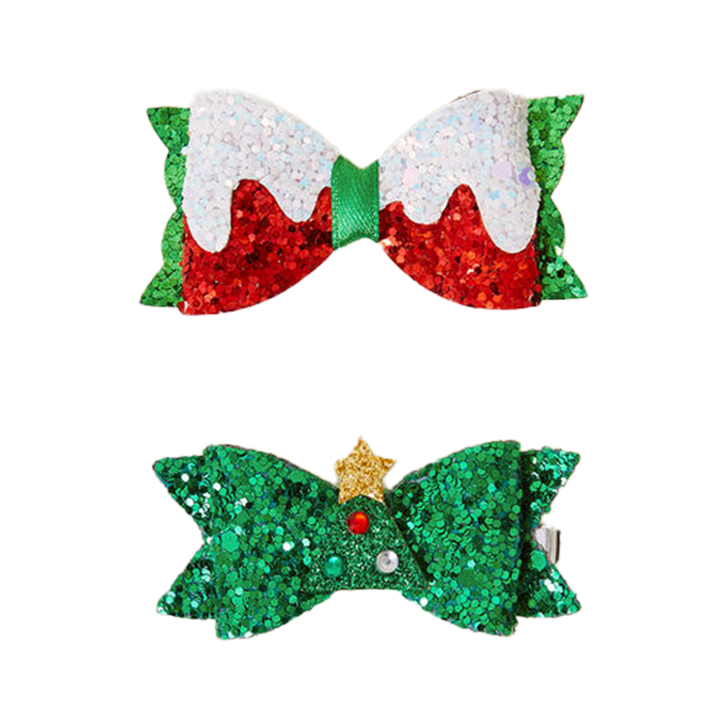 CONO BUNNY NAVIDAD: bálsamo labial cereza + 2 clips de pelo