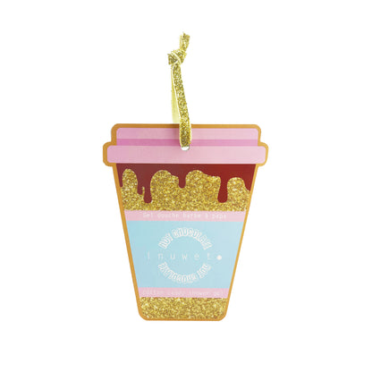 BOLA ÁRBOL HOT CHOCOLATE SANTA: mini gel de baño algodón de azúcar 20ml