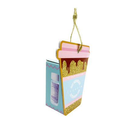 BOLA ÁRBOL HOT CHOCOLATE SANTA: mini gel de baño algodón de azúcar 20ml