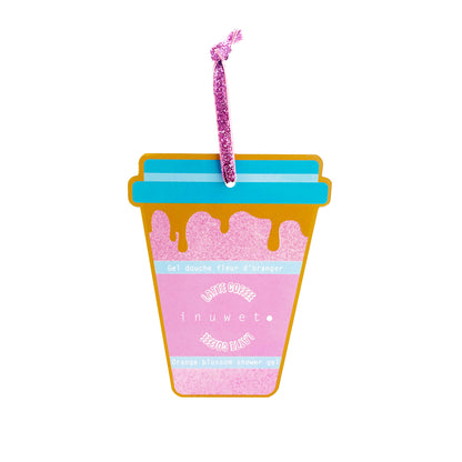 BOLA ÁRBOL CAFE LATTE SANTA: mini gel de baño flor de naranjo 20ml