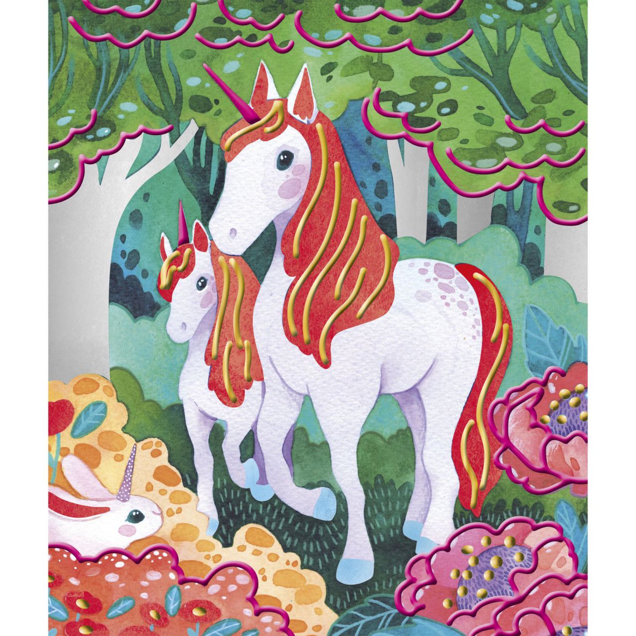 PINTURAS NACARADAS Y EN 3D UNICORNIOS