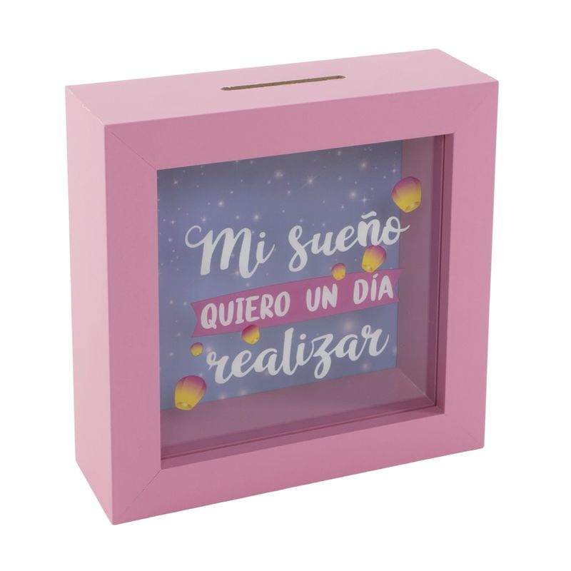 Hucha de Madera “Mi Sueño Quiero Un Día Realizar”