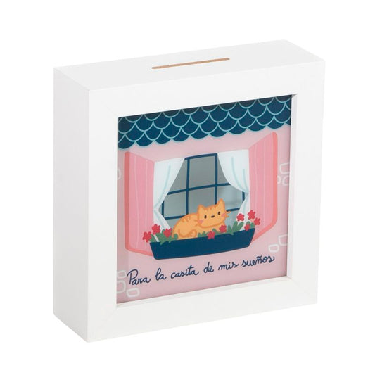 Hucha de Madera “Para la Casita de Mis Sueños”