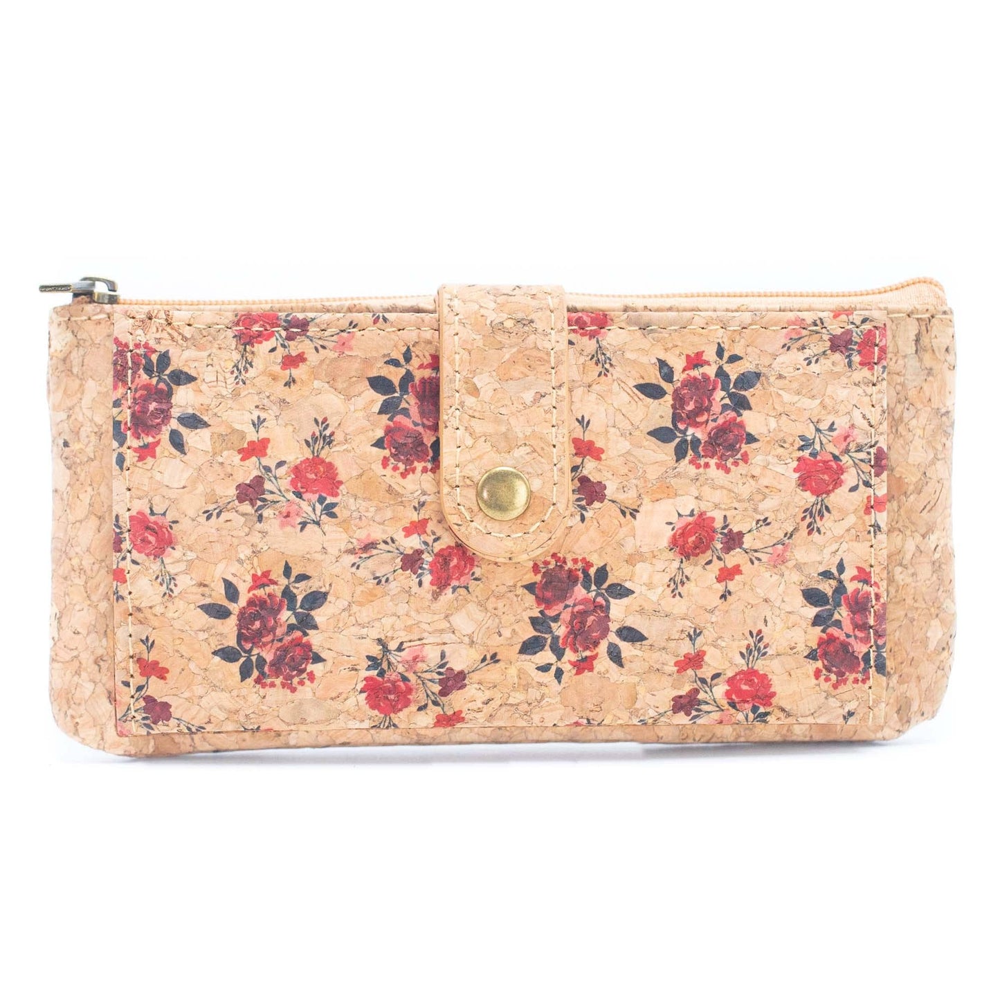 Carteras de tarjetas delgadas para mujer con estampado de flores BAG-2223