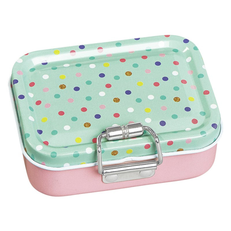 Mini oficina en caja metálica con cierre – Kit de papelería