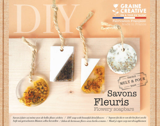 Kit para Hacer Jabones Colgantes con Flores DIY