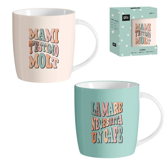 Taza 350 ml Mamá Catalán –  Tazas con Mensajes Especiales para Madres