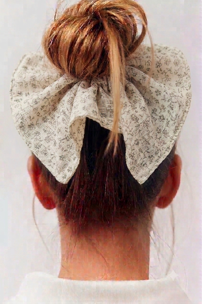 Coletero cuadrado: Une fleur beige