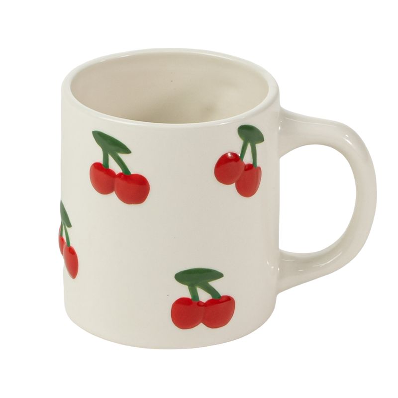 Taza Mug Coquette de Cerámica con Cerezas