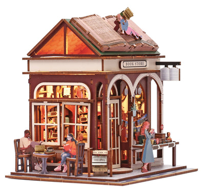VITRINA 3D MADERA LIBRERÍA
