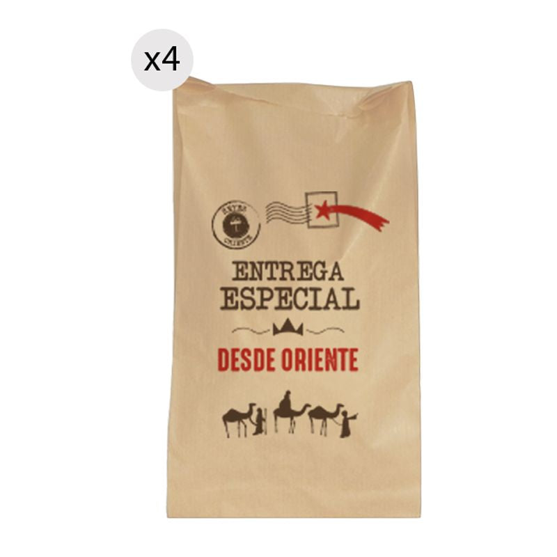 Bolsa Kraft "Entrega Especial Desde Oriente" (Pack x4) – 20x30 cm