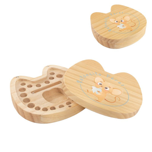 Cajita para Dientes del Ratoncito Pérez de Madera