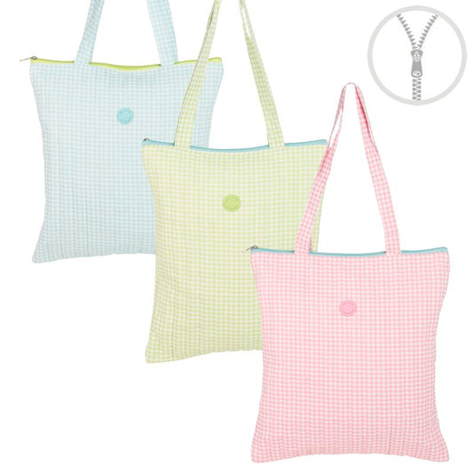 Bolsa con Cremallera Vichy 3 Colores