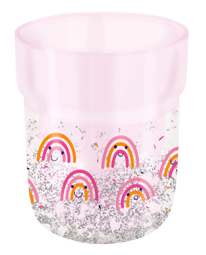 Taza con brillo mágico infantil