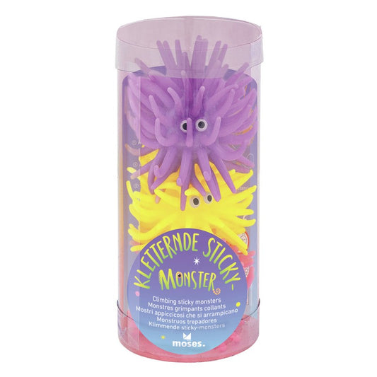 Monstruos trepadores adhesivos – Set de 3 juguetes elásticos