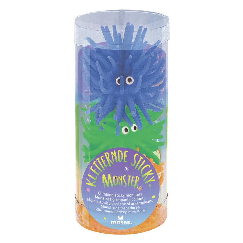 Monstruos trepadores adhesivos – Set de 3 juguetes elásticos