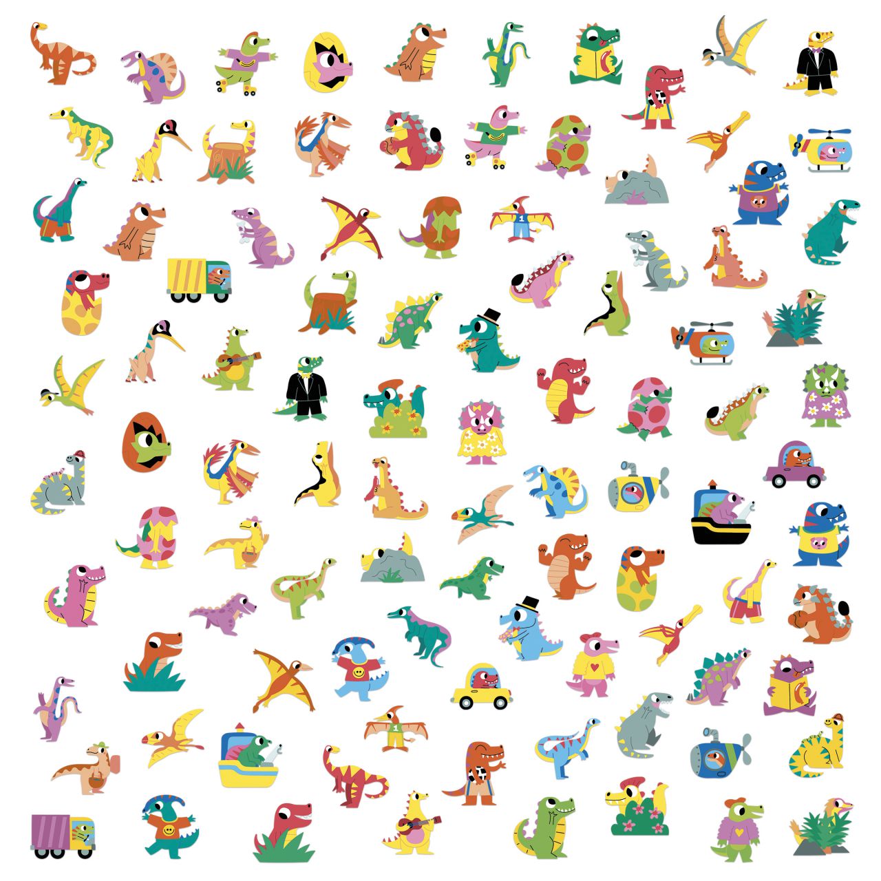 100 PEGATINAS - DINOSAURIOS