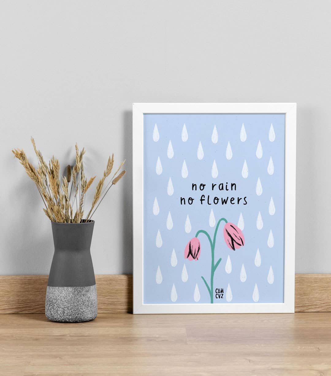 No Rain No Flower | Mostrar flores de lluvia con cotización positiva
