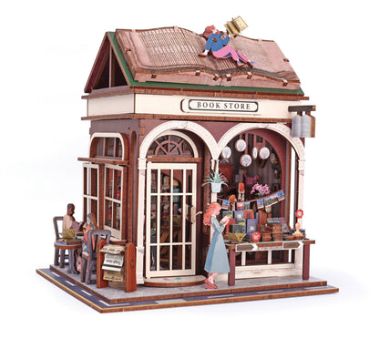 VITRINA 3D MADERA LIBRERÍA