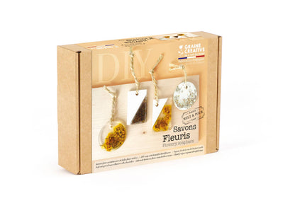 Kit para hacer jabones colgantes con flores