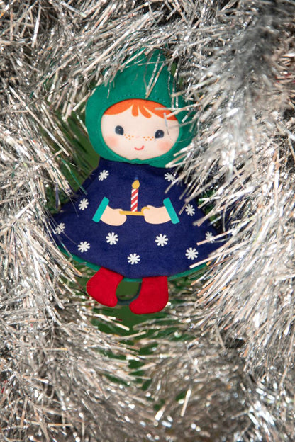 ÁRBOL NAVIDAD Y DUENDE REVERSIBLE AZUL