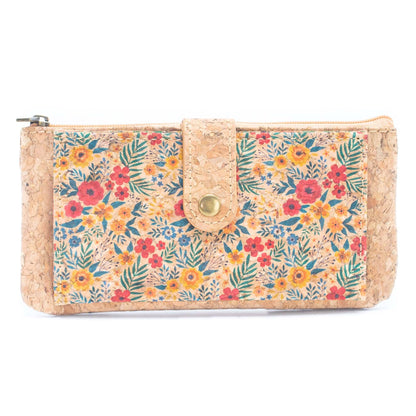 Carteras de tarjetas delgadas para mujer con estampado de flores BAG-2223