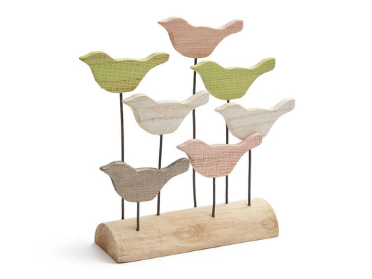 Pájaros en madera