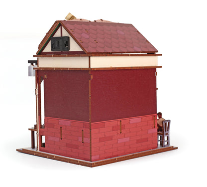 VITRINA 3D MADERA LIBRERÍA