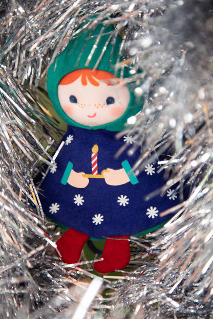 ÁRBOL NAVIDAD Y DUENDE REVERSIBLE AZUL