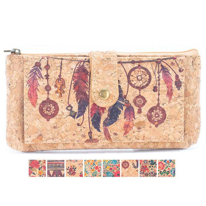 Carteras de tarjetas delgadas para mujer con estampado de flores BAG-2223