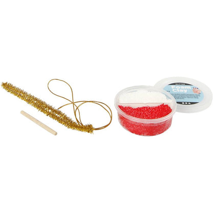 Mini Kit Navideño Foam Clay – Lollipop, Bastón y Caramelo 🎄