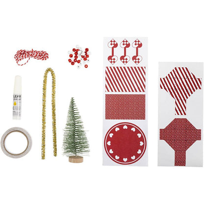 Mini Kit Creativo Navidad “Elf Door” – Árbol Miniatura con Decoración DIY