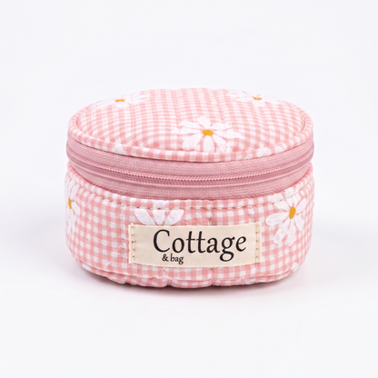 Caja de joyas redonda de algodón: Cuadro cielo