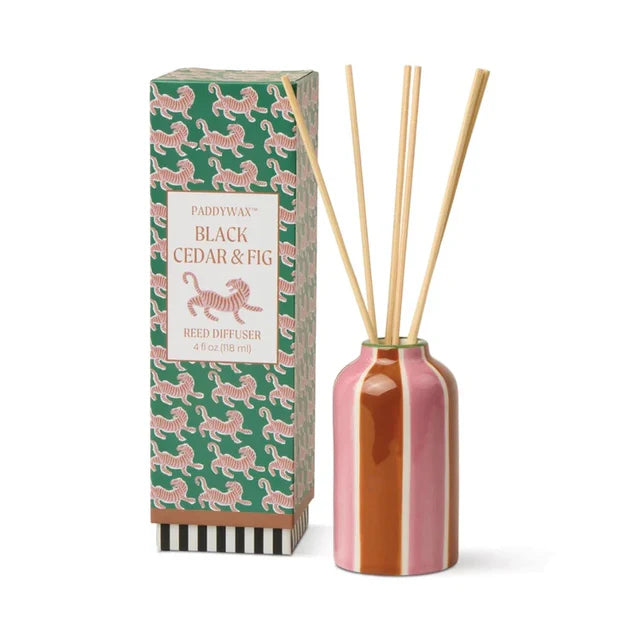 Difusor mikado Black Cedar & Fig Paddywax 118 ml ambientador varillas