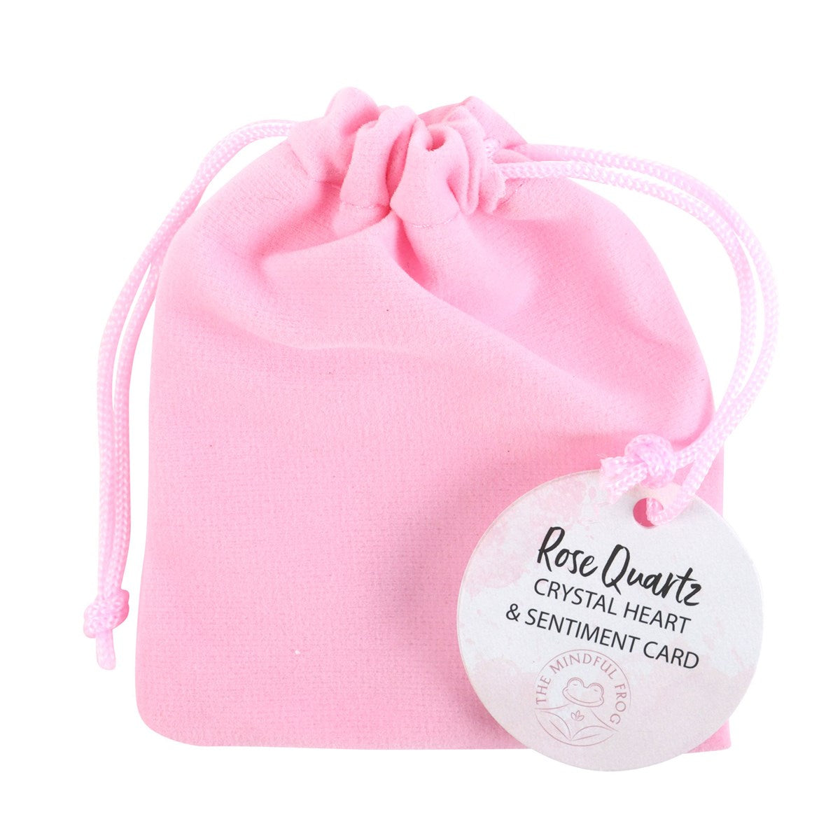 Corazón de cuarzo rosa natural con bolsa regalo I Love You cristal amor amistad energía positiva