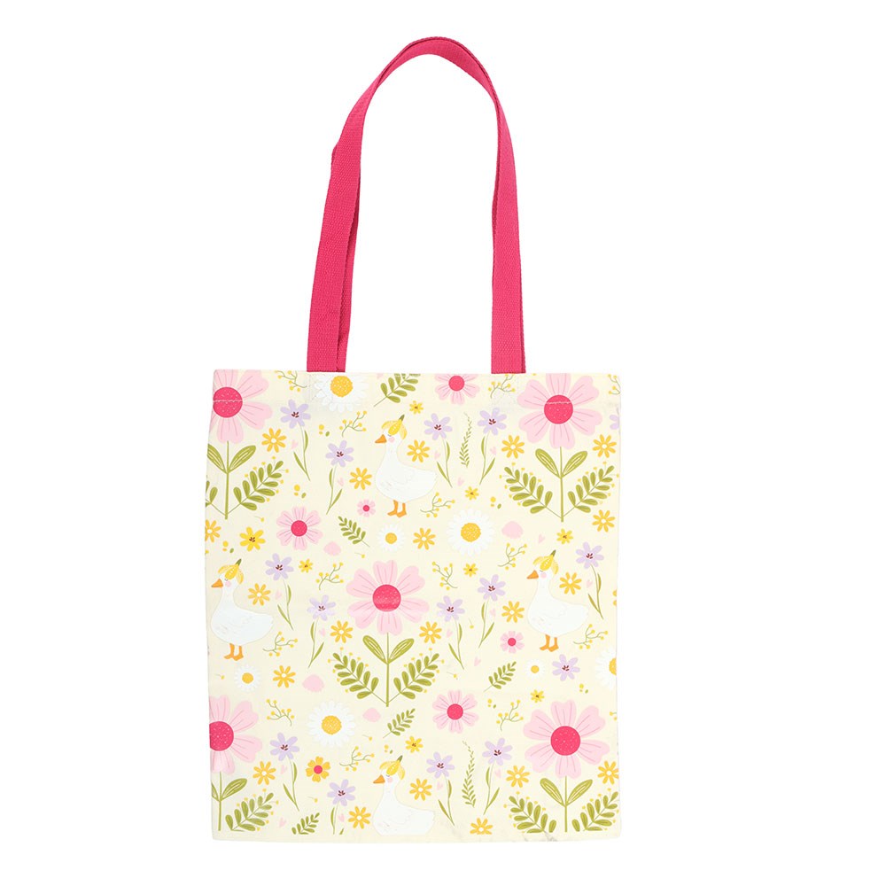 Bolso Tote Floral Daisy & Duck con Margaritas y Patos