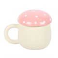 Taza de hongo rosa