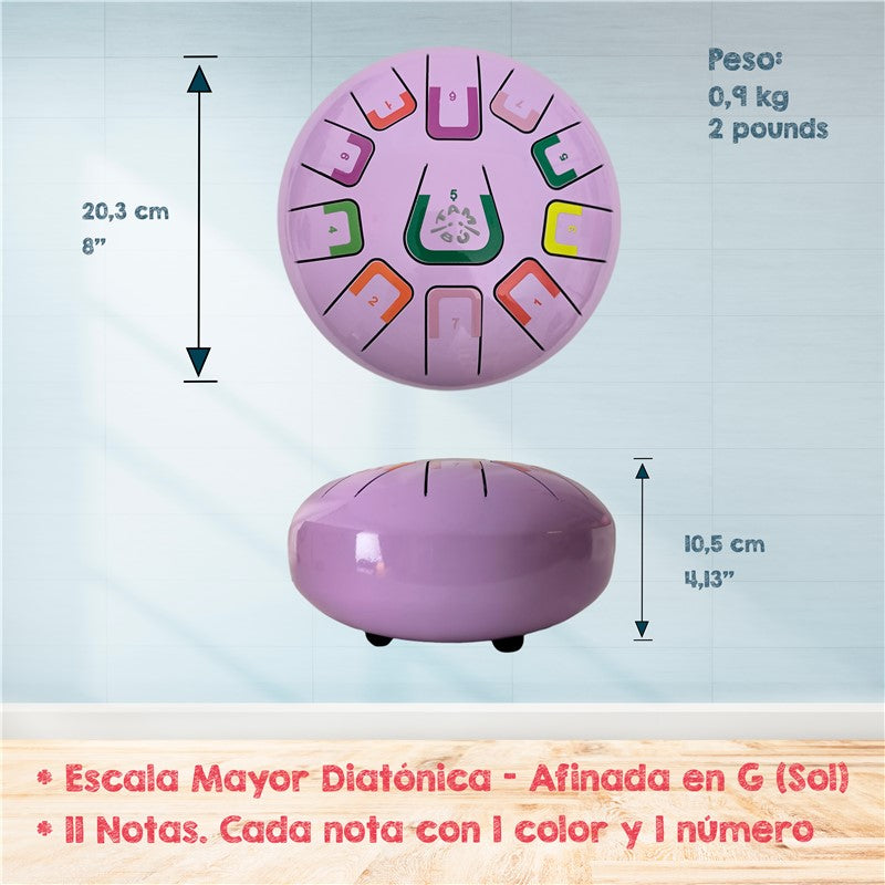 Tambor Tambú 8" 11 notas - Violeta