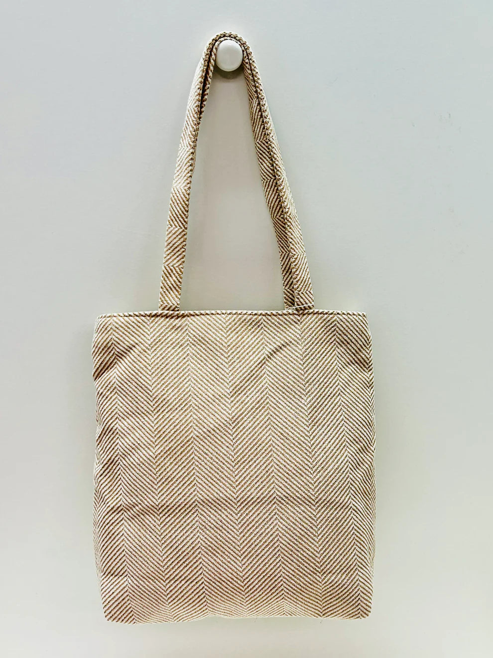 Bolsa Tote Bag Espiga Beige Unicolor