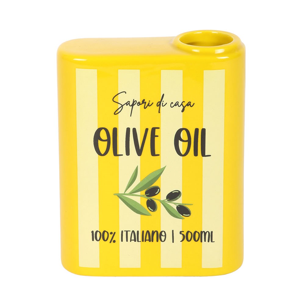 Jarrón Cerámica Estilo Aceite de Oliva Italiano