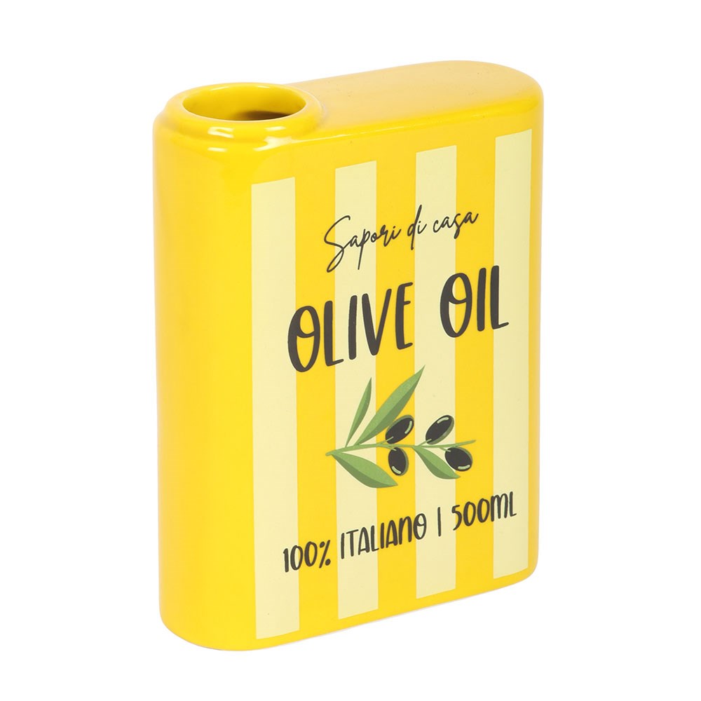 Jarrón Cerámica Estilo Aceite de Oliva Italiano