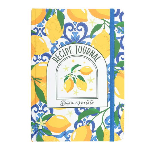 Cuaderno de Recetas A5 Limones – Libro de Cocina Italiano 120 Páginas