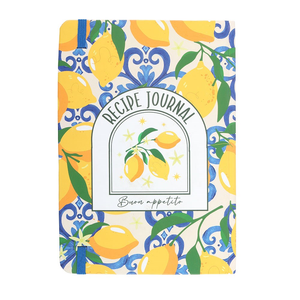 Cuaderno de Recetas A5 Limones – Libro de Cocina Italiano 120 Páginas