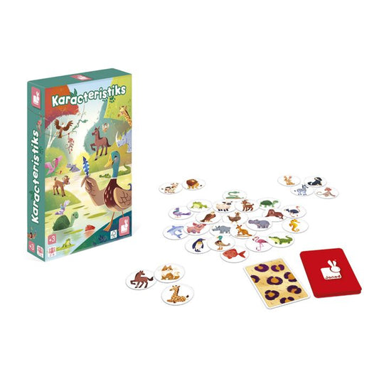 Juego de Cartas "Karacteristiks" - Juego Educativo de Animales para Niños