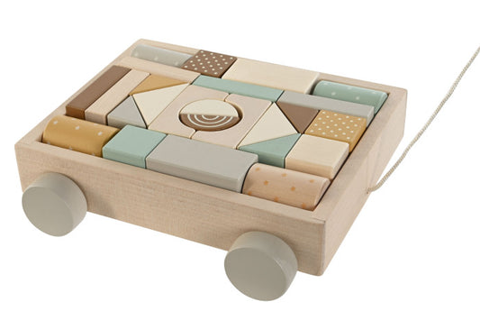 JUGUETE MADERA 20X20,5X6 ARRASTABLE NATURAL