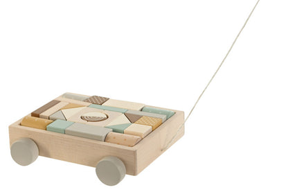 JUGUETE MADERA 20X20,5X6 ARRASTABLE NATURAL