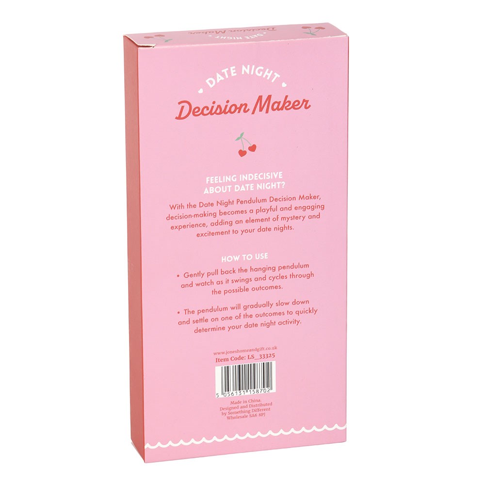 Tomador de decisiones para citas péndulo Date Night juego romántico regalo original pareja