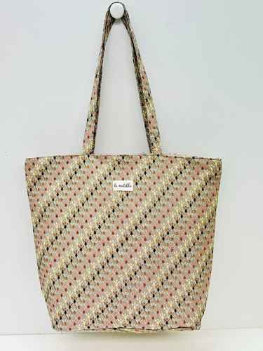 Tote Bag Grande Rombo Beige